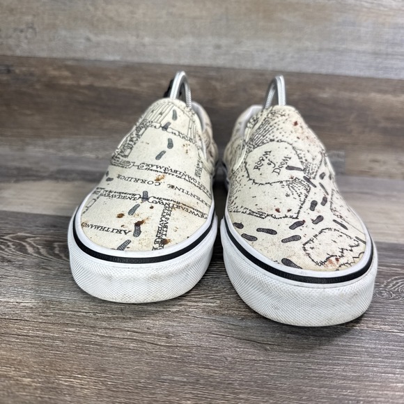 Vans x Harry Potter Mens 9/10.5W Marauder's Map Mischief Managed Classic Slip-On - Picture 5 of 15